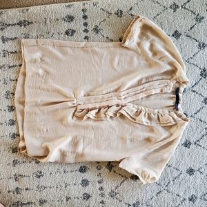 Zara ruffle blouse